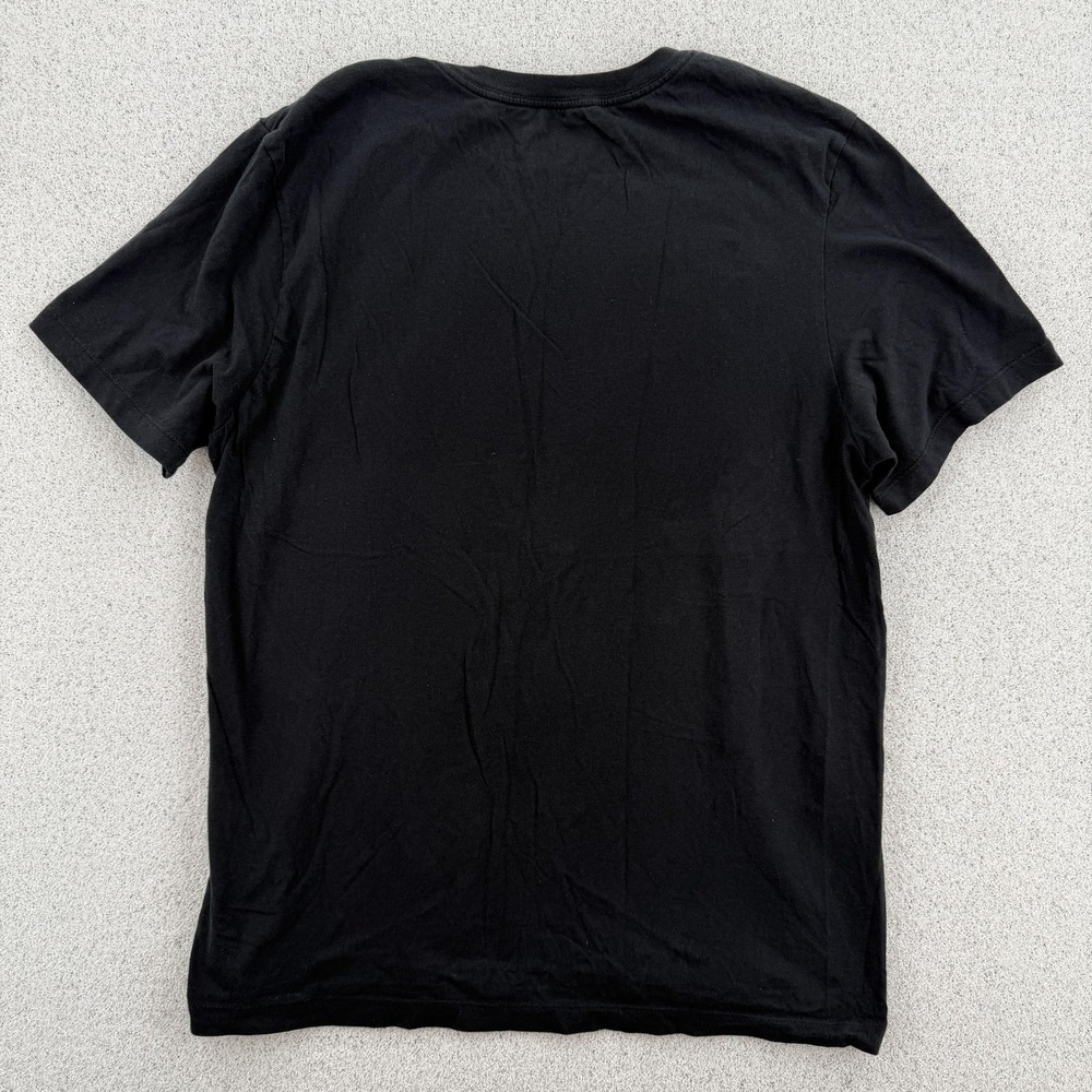 Nike Shirt Mens Large Black Graphic Swoosh Globe World Map The Nike Tee Crewneck - Picture 2 of 7